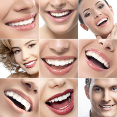teeth and smiles collage