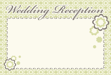 Wedding Reception Card