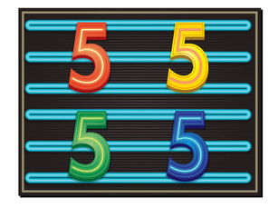 Vector Alphabet - Number 5