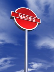 madrid sign traffic