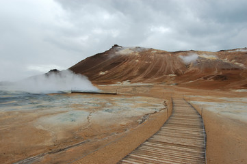 Steaming Mud Pot, Lake Myvatn, Iceland
