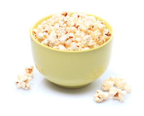 Popcorn in bowl