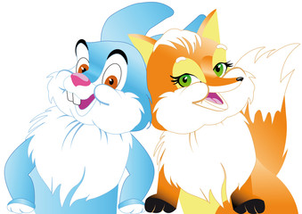 fox and rabbit