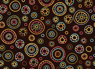 Fototapeta premium Seamless retro pattern.