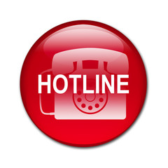 Boton brillante HOTLINE
