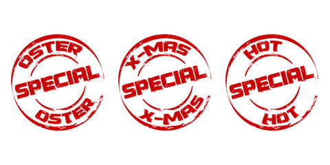 Stempel: Special Ostern * Xmas * Hot