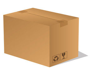 Paket Päckchen Lieferung Box Karton braun 5