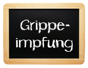 Obraz premium Grippe Impfung oder Grippeimpfung
