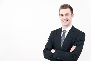 a portrait of young businessman