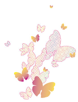 Volo di farfalle pastello