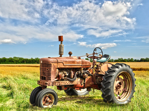 vintage tractor