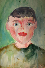 Drawings of children.Portrait