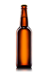 Beer bottle isolated on white background