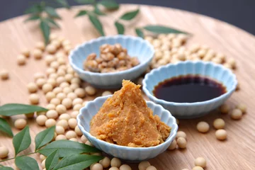 Gordijnen japanese typical soybean processed food © jedi-master