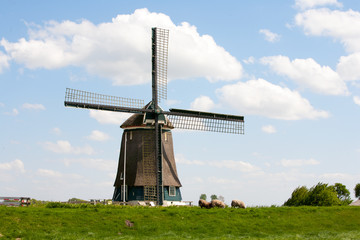 Fototapeta na wymiar Dutch windmill