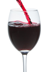 red wine glass