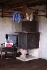 Wohnzimmer in einem alten Bauernhaus
