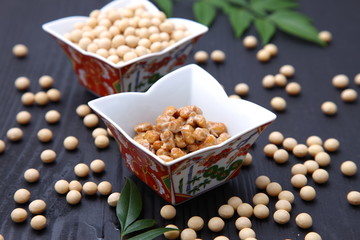 traditional japanese food,fermented soybeans