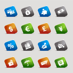 Cut Squares - Finance icons