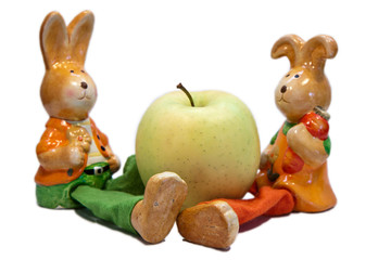 mela con pupazzi per bambini