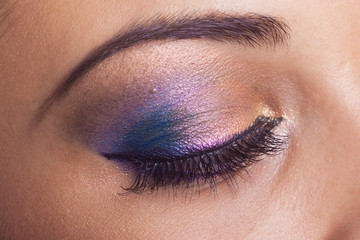 Very beautiful, fantastic make up girl eye.