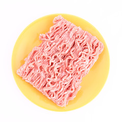 Minced meat on a plate