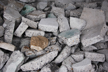 コンクリートの瓦礫