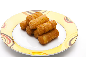 Kroketten auf Teller