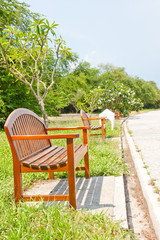 Obraz premium Chairs made ​​of wood