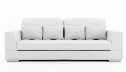 elegant couch isolated on white