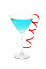 Blue cocktail