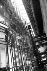 Modern architecture of large shopping center