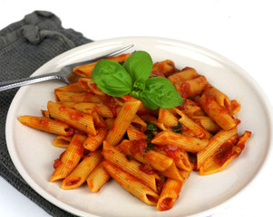 Tomato, basil pasta food