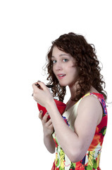 Obraz premium Woman Eating