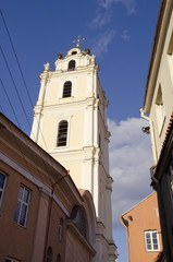 Lithuania capital Vilnius old town