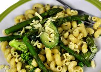 Vegetarian creamy pasta dish