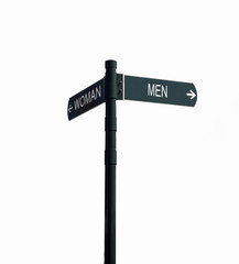 direction with men and woman