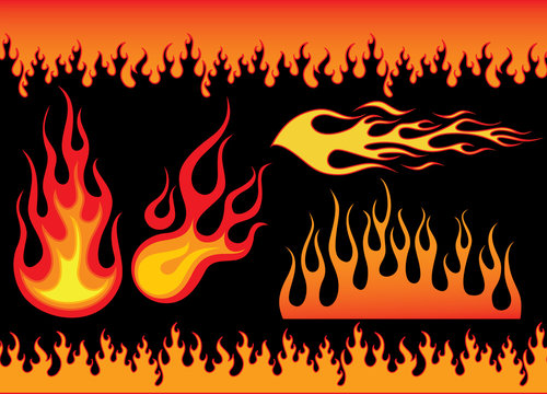 burning fire