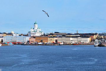 View of Helsinki from the sea