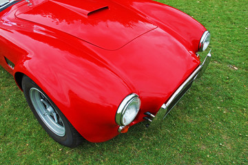 Red vintage sports car