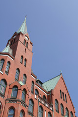 Fototapeta na wymiar Szwedzki Gustaw Adolf Kościół w Hamburgu