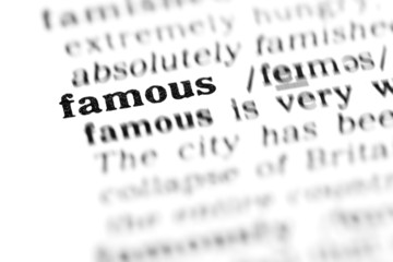 Fototapeta premium famous (the dictionary project)