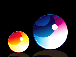 abstract colorful shiny circle