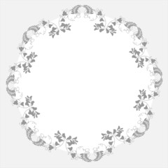 Fototapeta premium Vector calligraphy ornamental decorative frame.