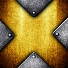 X pattern metal plate
