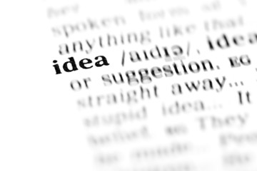 Fototapeta premium idea (the dictionary project)