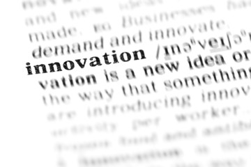 Fototapeta premium innovation (the dictionary project)