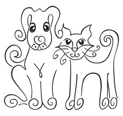 Dog and cat