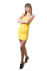 Girl in yellow dress