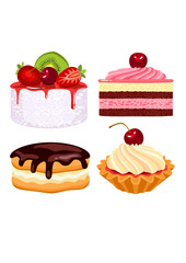 Collection of beautiful cakes